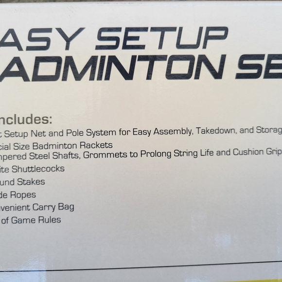 Badminton Game Set Eastpoint Sports Easy Setup Regulation Size Outdoor Play New. - Picture 3 of 5